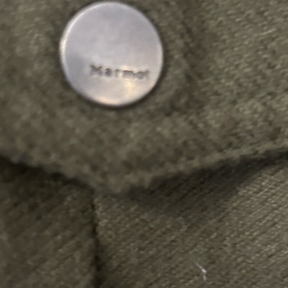 Marmot Banyons Insulated Hoodie Full Zip Army Green Orange Jacket Men's Sz M - Picture 4 of 13